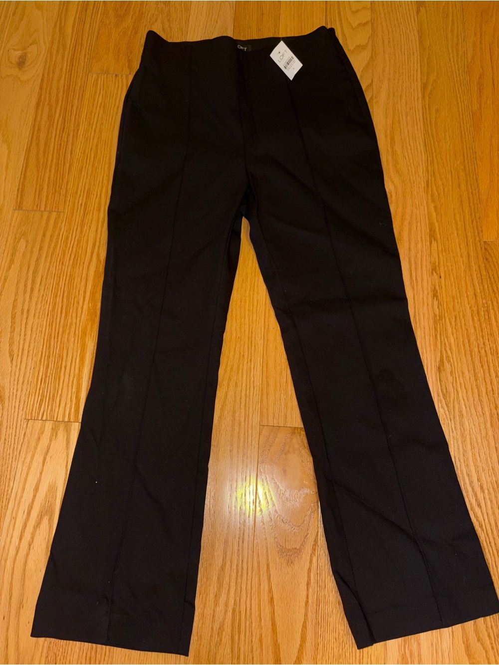 LOFT Black Ankle-Length Dress Pants
